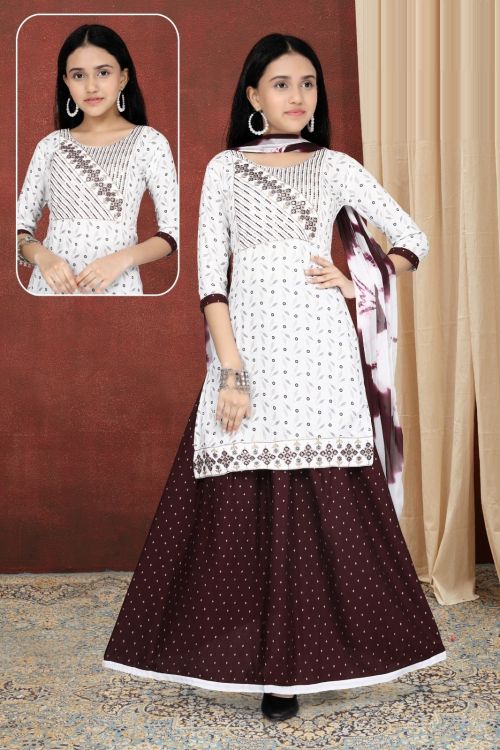 Shweta 8145 Kids Kurti Girls Wear Catalog